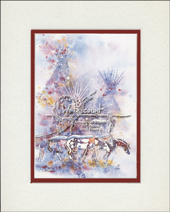 A Winter Wind Matted Print